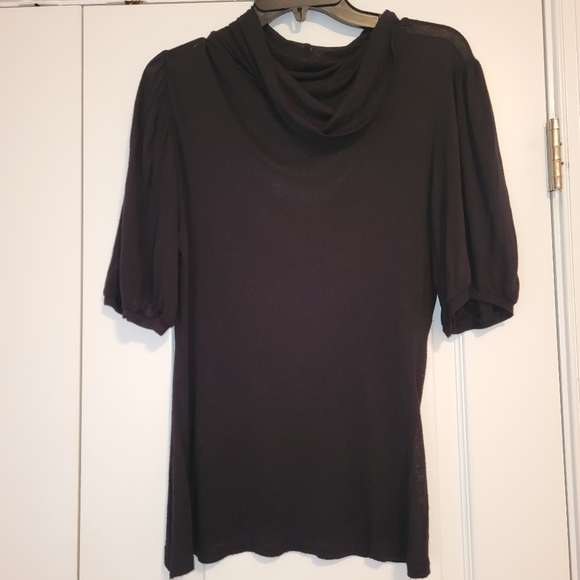 Express Tops - Vintage Express Sheer Black Top